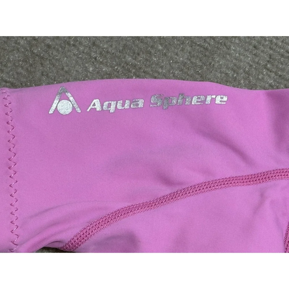 Kids Stingray Aqua Sphere Wetsuit Size 8 Pink / Black Short Sleeve Beach‎ Summer